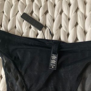 BNWT skims mesh high cut brief